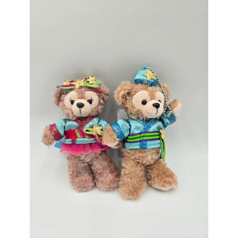 Disney Duffy ShellieMay Tanabata Days 2017 Plush Badge Set Tokyo DisneySea NWT